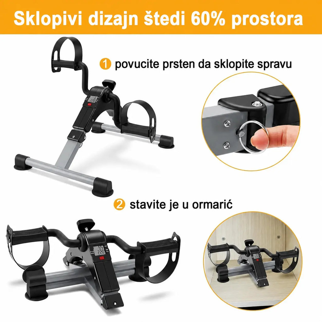 Sklapanje mini pedalnog trenažera