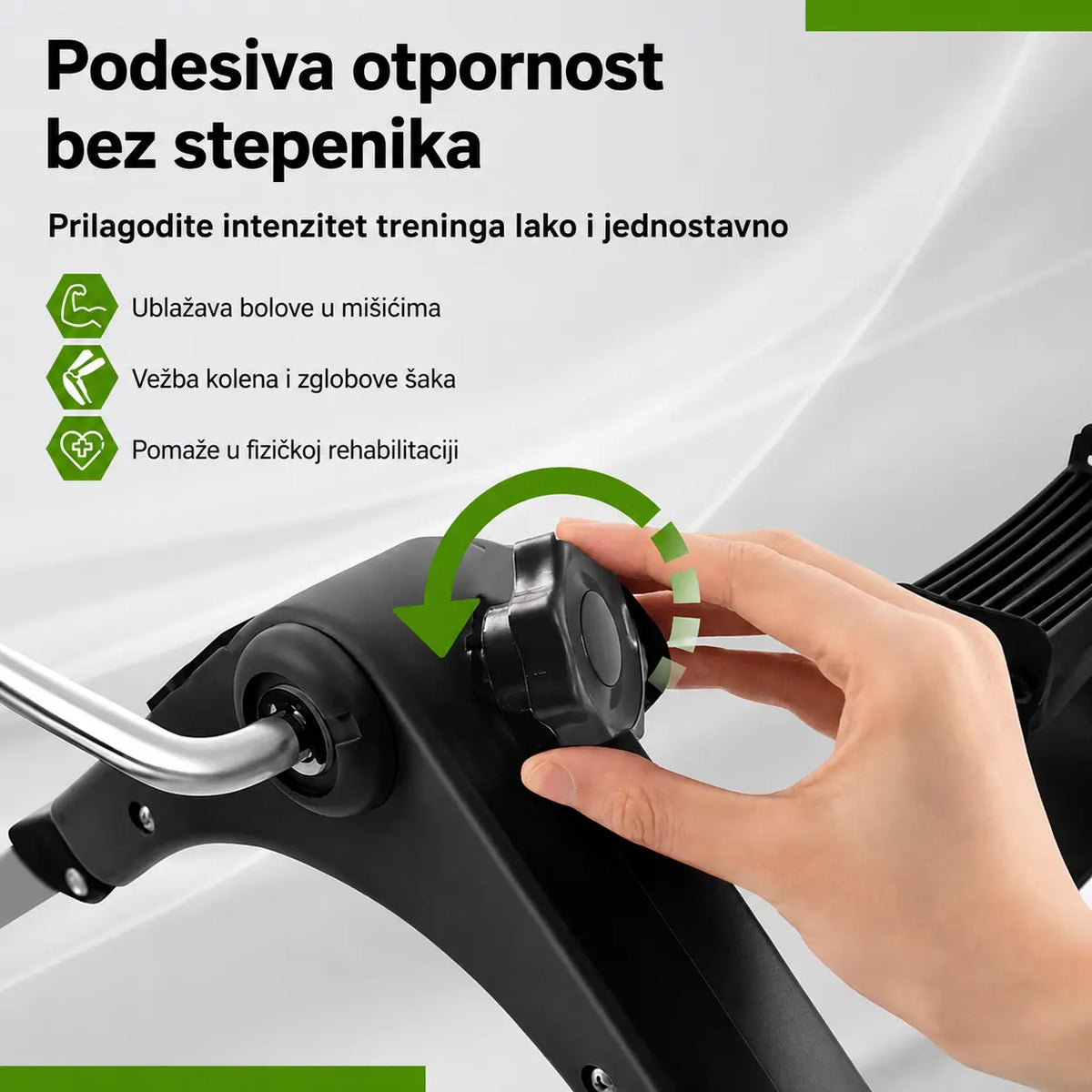 Podešavanje otpora mini pedalnog trenažera