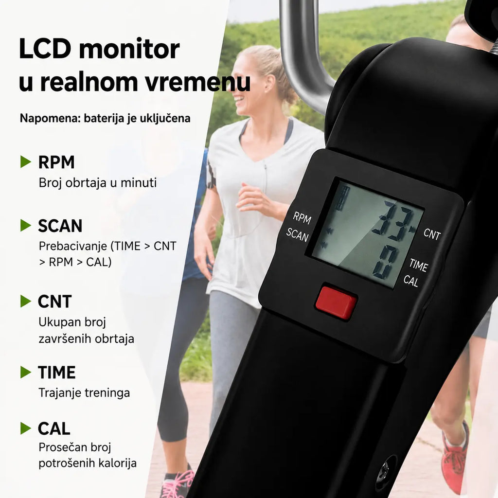 LCD monitor mini pedalnog trenažera