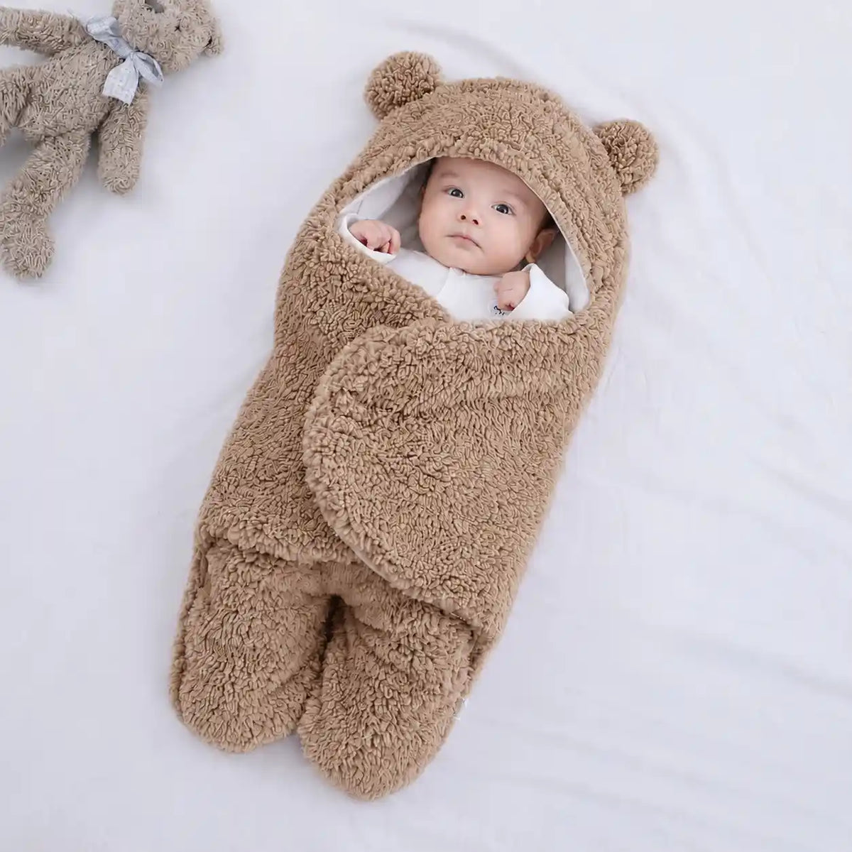 2u1 mekano ćebence i vreća za spavanje za bebe – slika 4