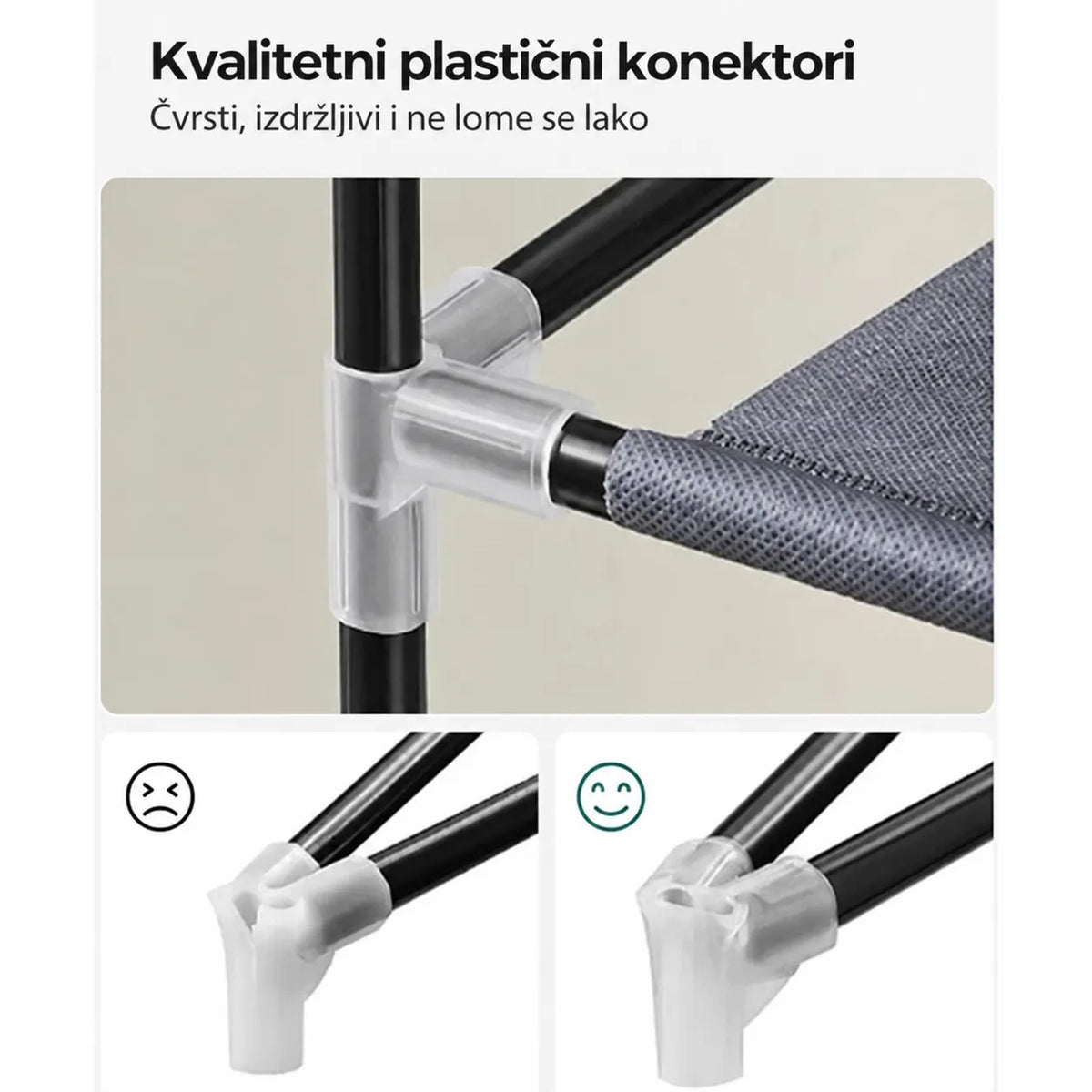 Zatvorena platnena navlaka cipelarnika