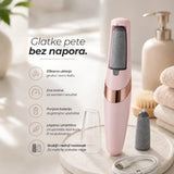 Električna turpija za pedikir, bežična, sa dva nastavka