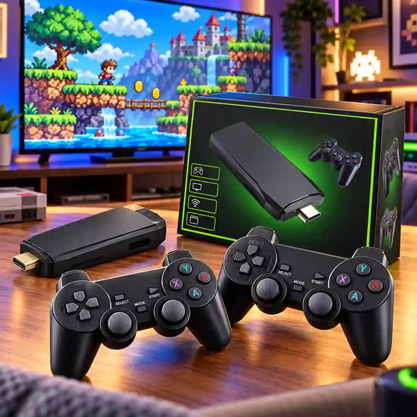 Retro konzola za igrice sa dva bežična džojstika
