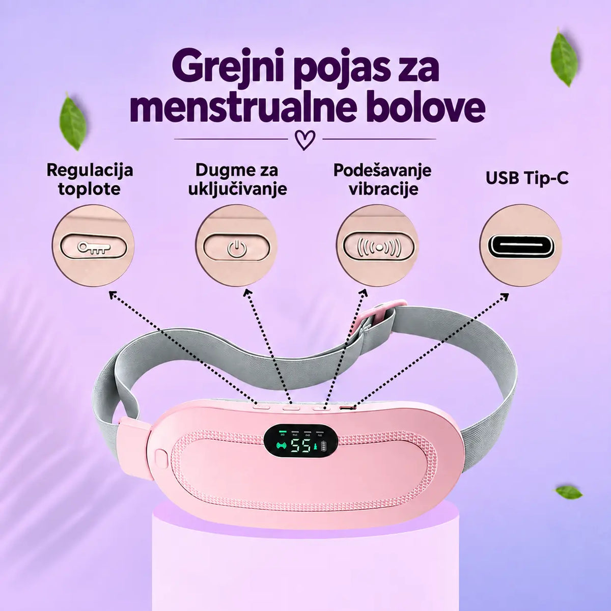 Grejni pojas u upotrebi ispod odeće