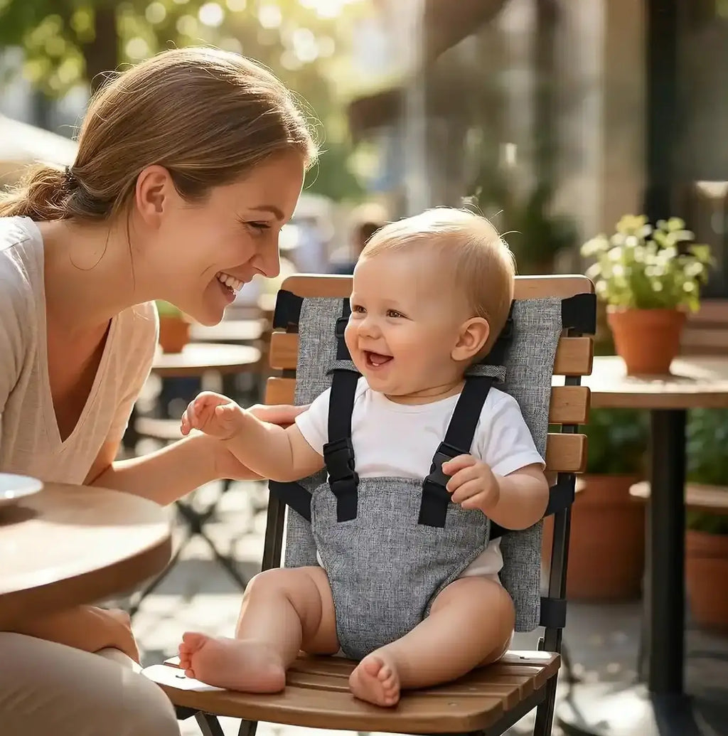 Prenosiva hranilica-pojas koja staje u torbu — BabySeat Pro – slika 2