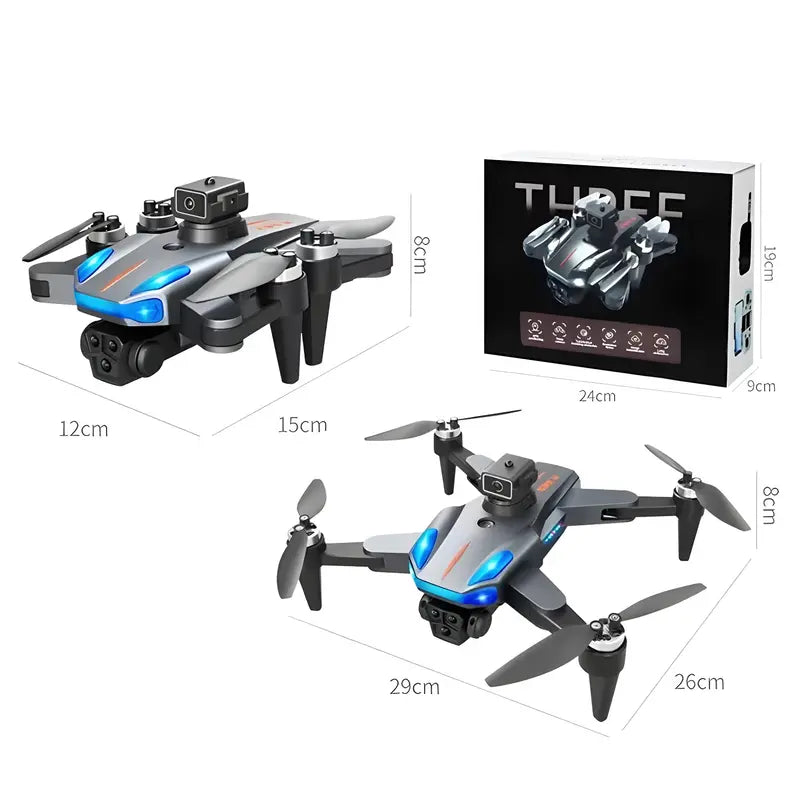 GPS dron sa tri kamere i dve baterije