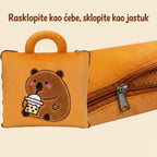 Jastuk ćebe 2u1 - plišana kapibara