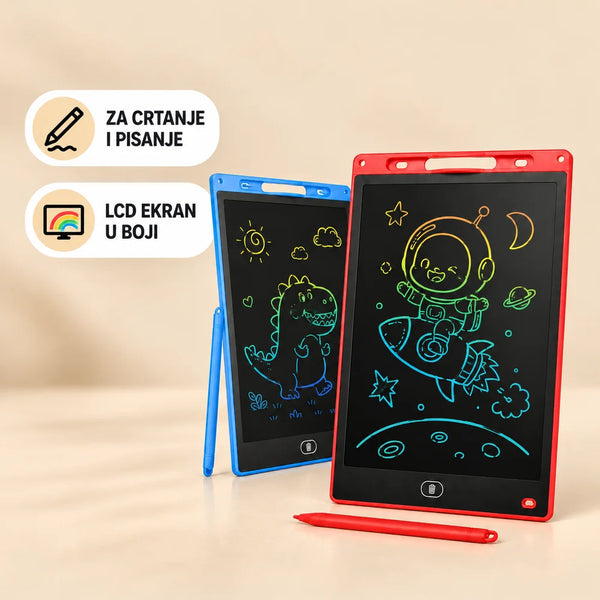 LCD tablet piši-briši 12" za crtanje i pisanje