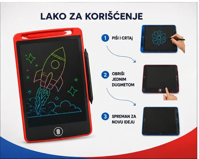 Jednostavno korišćenje LCD tableta