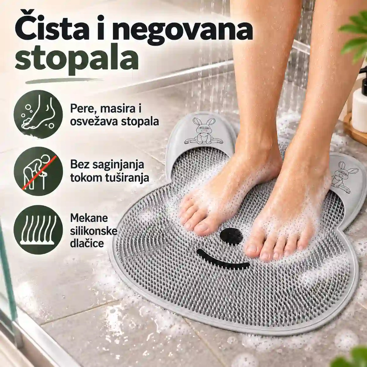 Čekinje i izbočine na podlozi