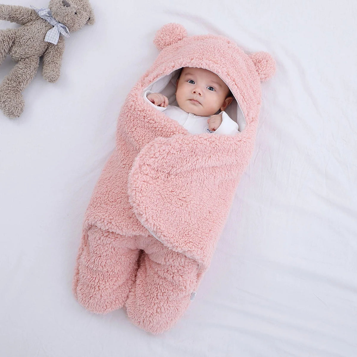 2u1 mekano ćebence i vreća za spavanje za bebe – slika 3