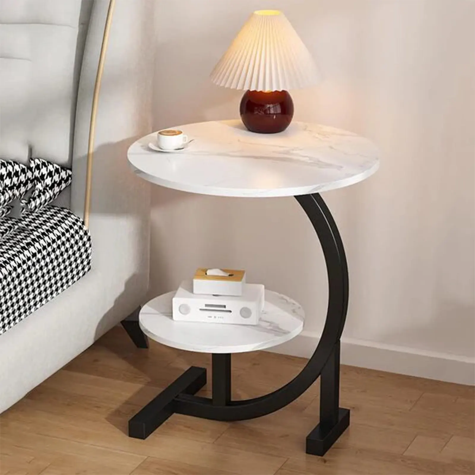 Dvostruki okrugli stočić – sto u 2 funkcionalna dela